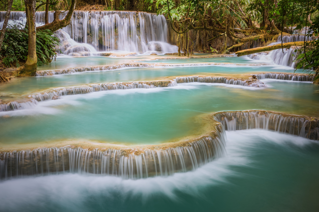 Lais Puzzle - Kuang Si-Wasserfall, Luang Prabang, Laos - 2.000 Teile p-303438