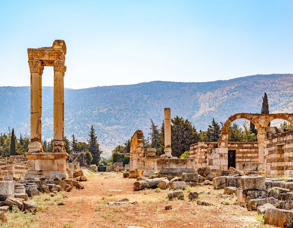 Lais Puzzle - Die Umayyadenstadt Anjar im Libanon. Sie liegt etwa 50 km östlich von Beirut und wurde 1984 von der UNESCO zum Weltkulturerbe erklärt. - 40, 100, 200, 500, 1.000 & 2.000 Teile p-303685