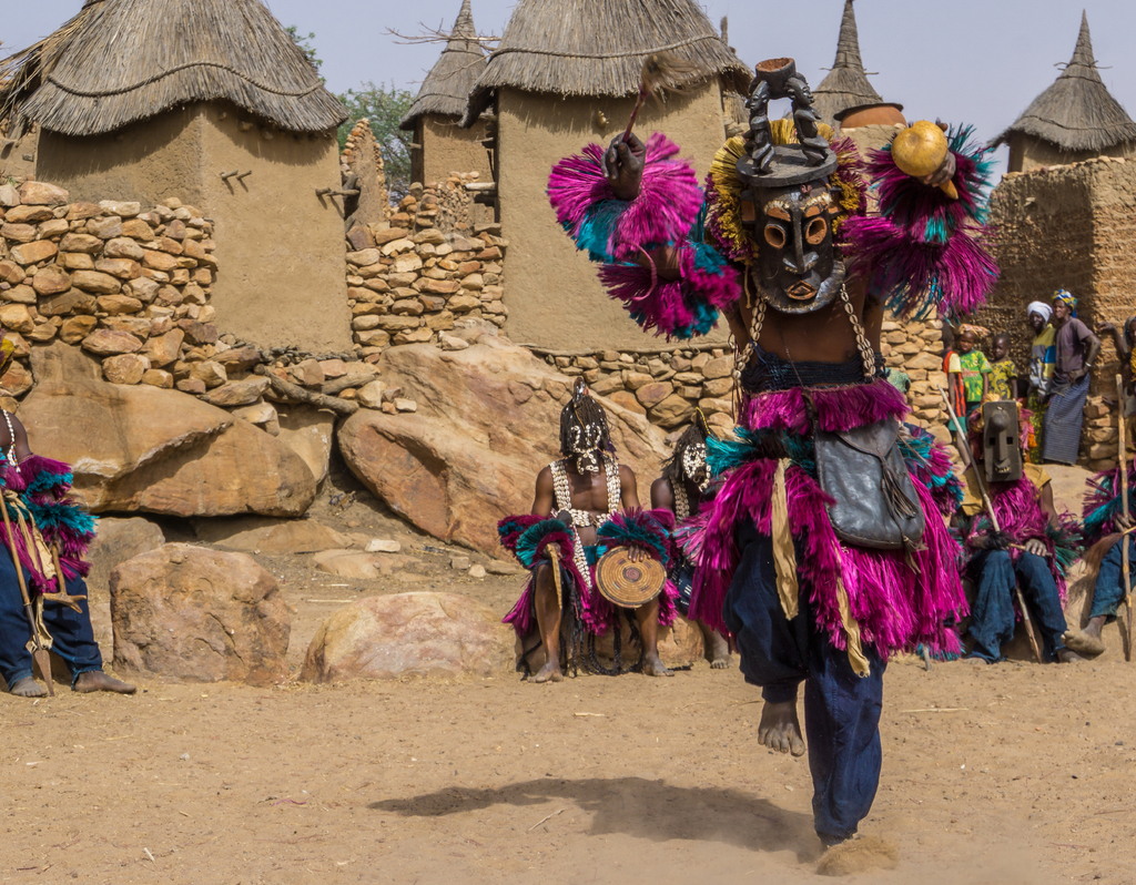 Lais Puzzle - Traditionelle Dogon-Holzmaske, Mali, Westafrika - 40, 100, 200, 500, 1.000 & 2.000 Teile p-304441