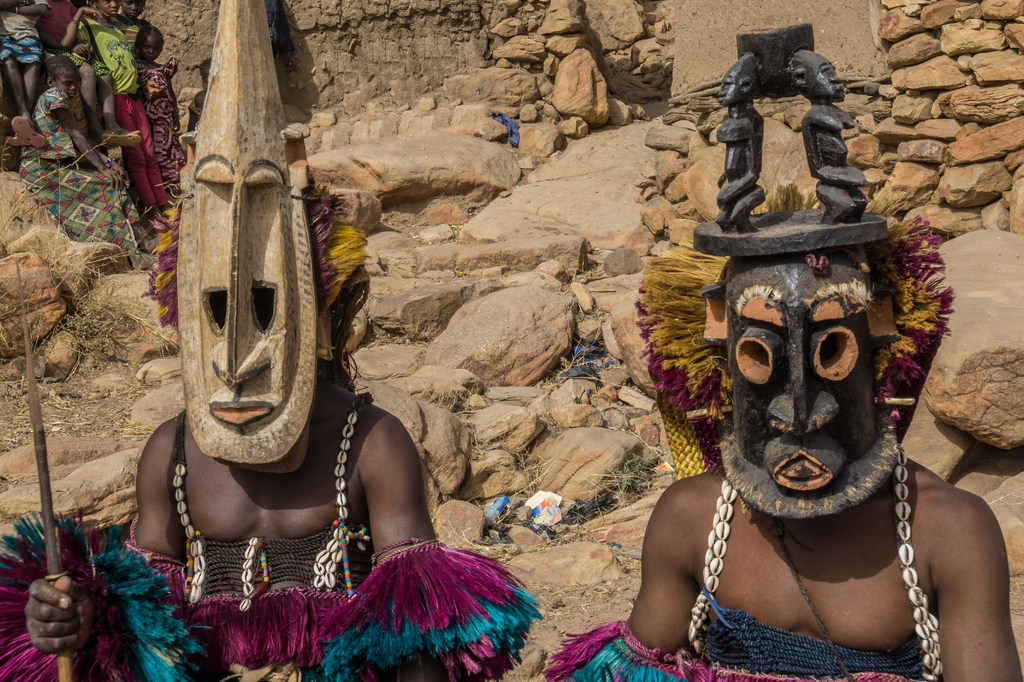 Lais Puzzle - Traditionelle Dogon-Holzmaske, Mali, Westafrika - 2.000 Teile p-304452