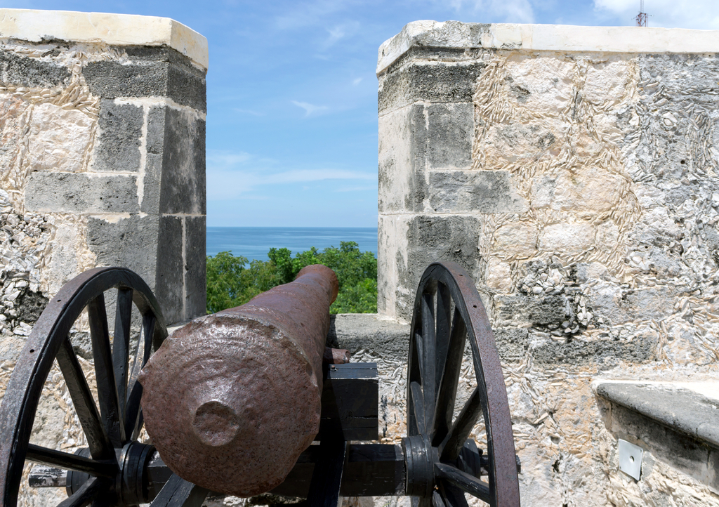 Lais Puzzle - Kanonenverteidigung im Fort San Miguel - Campeche, Mexiko - 1.000 Teile p-305285