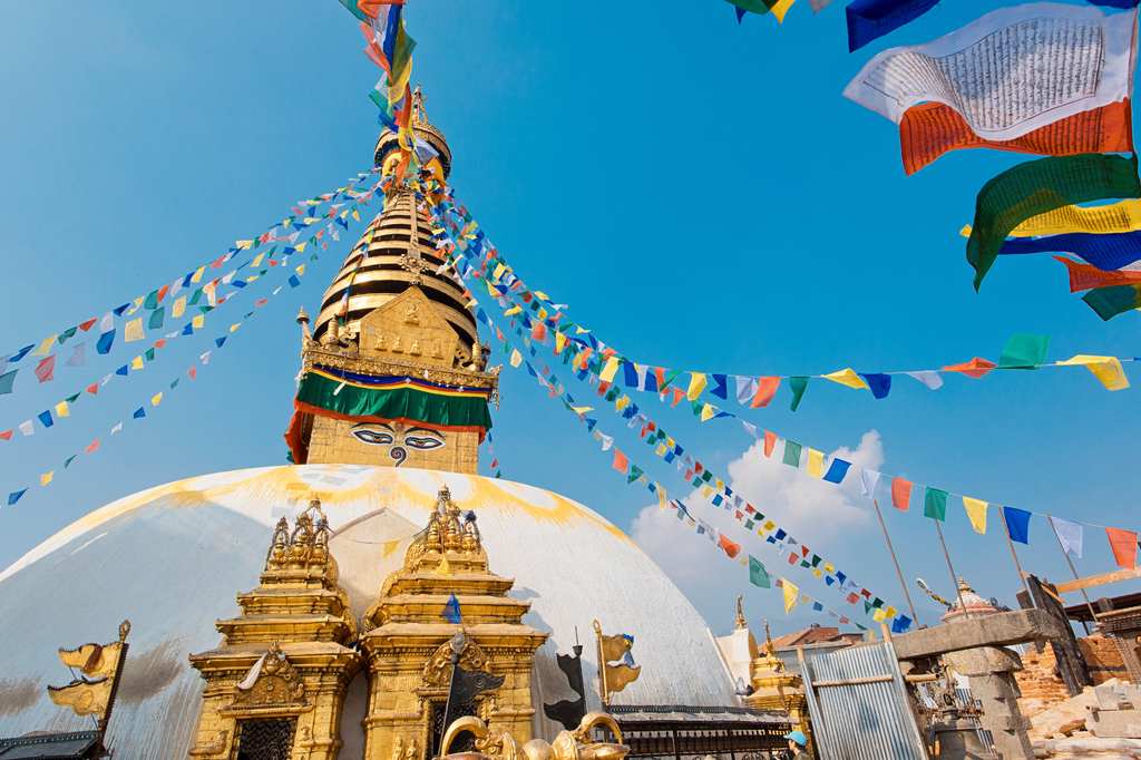 Lais Puzzle - Swoyambhu Stupa Kathmandu Nepal Gebetsfahnen - 2.000 Teile p-306768