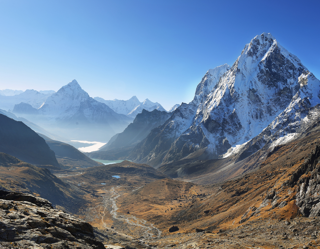 Lais Puzzle - Ama Dablan und Cholatse Gipfel von Dzongla, Chola Pass, Nepal - 40, 100, 200, 500, 1.000 & 2.000 Teile p-306769