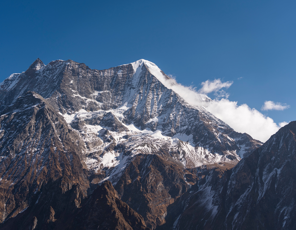 Lais Puzzle - Der Gipfel des Saula in der Manaslu-Rundwanderung, Himalaya-Gebirge in Nepal - 40, 100, 200, 500, 1.000 & 2.000 Teile p-306925