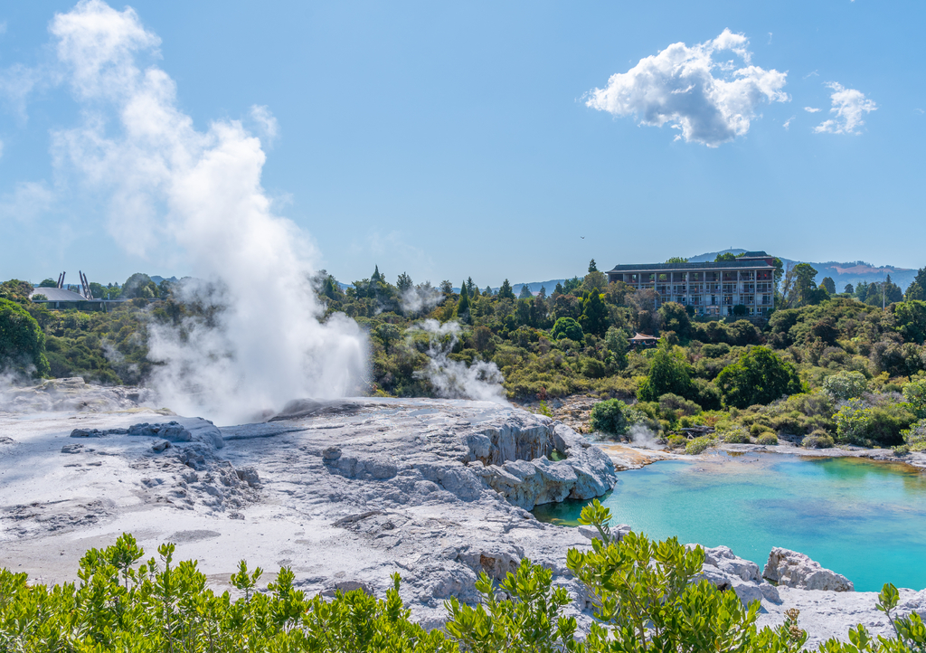 Lais Puzzle - Pohutu-Geysir im Dorf Te puia bei Rotorua, Neuseeland - 1.000 Teile p-307433