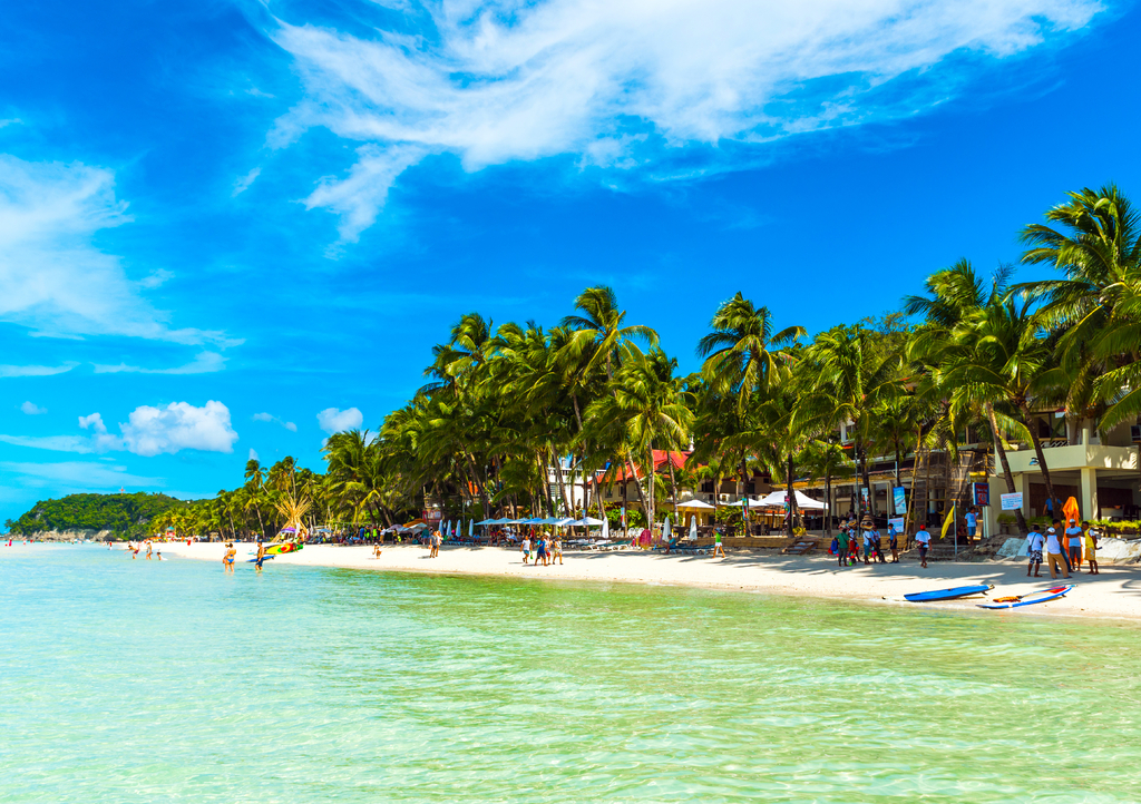 Lais Puzzle - Blick auf den Sandstrand, Boracay, Philippinen - 1.000 Teile p-310439