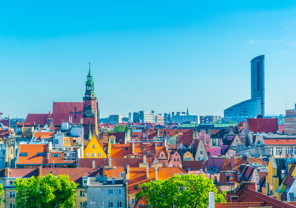 Lais Puzzle - Breslau mit dem Sky-Tower-Einkaufszentrum, Polen - 1.000 Teile p-310859