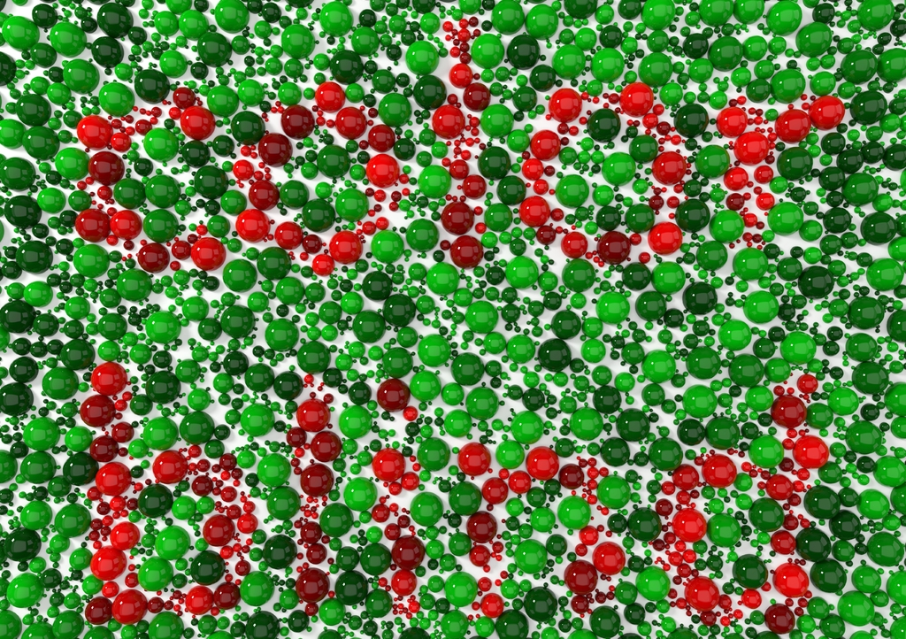 Lais Puzzle - Farbenblindheitstest mit Kugeln. 3d Illustration - 1.000 Teile p-312389