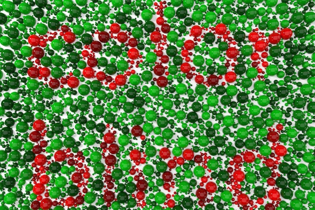 Lais Puzzle - Farbenblindheitstest mit Kugeln. 3d Illustration - 2.000 Teile p-312390