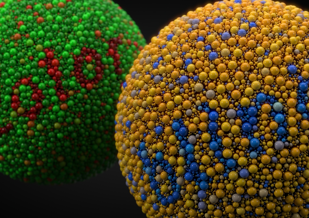 Lais Puzzle - Farbenblindheitstest mit Kugeln. 3d-Illustration - 1.000 Teile p-312395