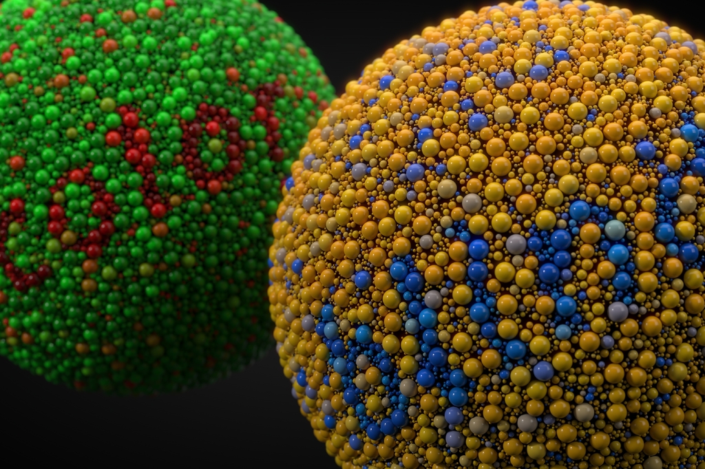 Lais Puzzle - Farbenblindheitstest mit Kugeln. 3d-Illustration - 2.000 Teile p-312396