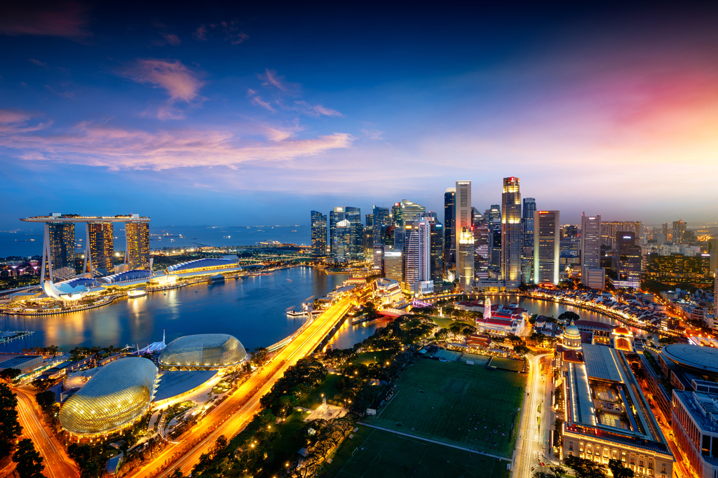 Lais Puzzle - Skyline der Stadt Singapur, Geschäftsviertel von Singapur, Singapur - 2.000 Teile p-315012