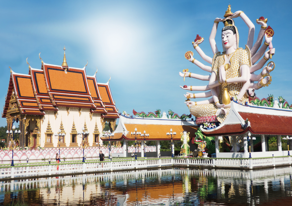 Lais Puzzle - Wat Plai Laem Thailand Sehenswürdigkeiten - 1.000 Teile p-318485