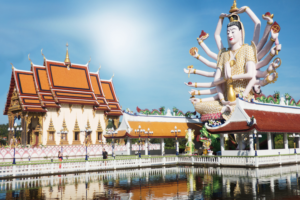 Lais Puzzle - Wat Plai Laem Thailand Sehenswürdigkeiten - 2.000 Teile p-318486