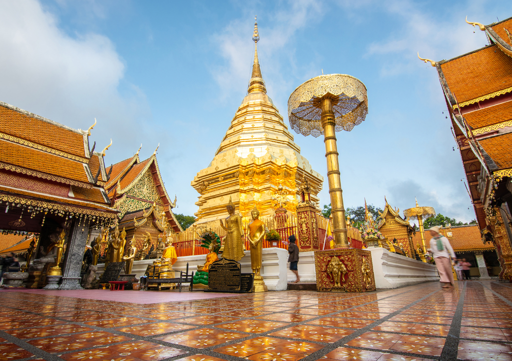 Lais Puzzle - Wat Phra That Doi Suthep ist ein theravada-buddhistischer Tempel (Wat) in der Provinz Chiang Mai, Thailand - 1.000 Teile p-318773
