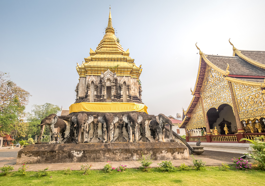 Lais Puzzle - Wat Chiang Man, der älteste Tempel in Chiang Mai, Thailand - 1.000 Teile p-318809