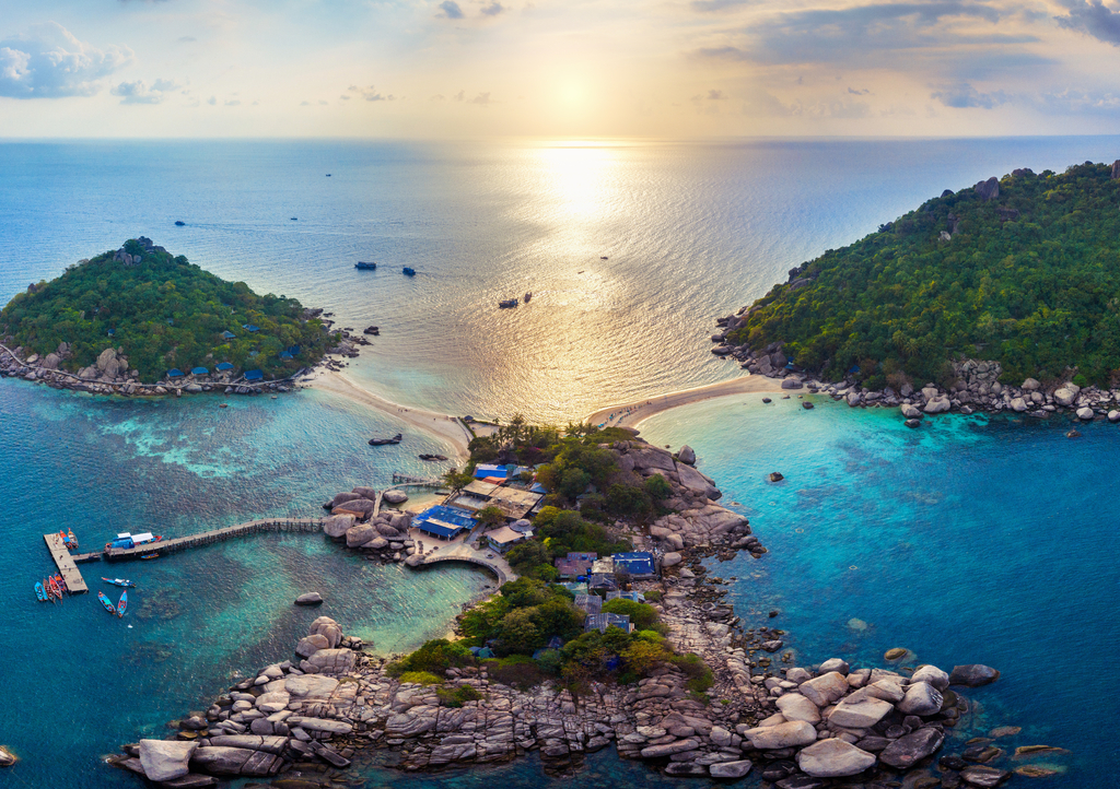 Lais Puzzle - Luftaufnahme der Insel Koh NangYuan in Surat Thani, Thailand - 1.000 Teile p-319013