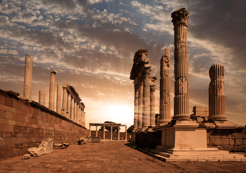 Lais Puzzle - Akropolis, antike Stadt, Pergamon (Bergama), Türkei - 1.000 Teile p-319781