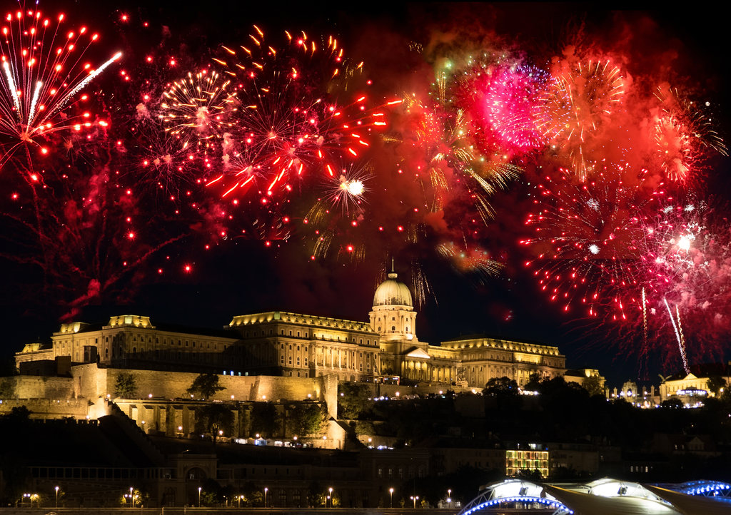 Lais Puzzle - Feuerwerk über Burgberg und Parlament, Budapest - 1.000 Teile p-320897