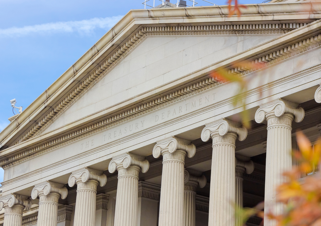 Lais Puzzle - Südlicher Giebel und Portikus des Finanzministeriums, Washington DC - 1.000 Teile p-321155