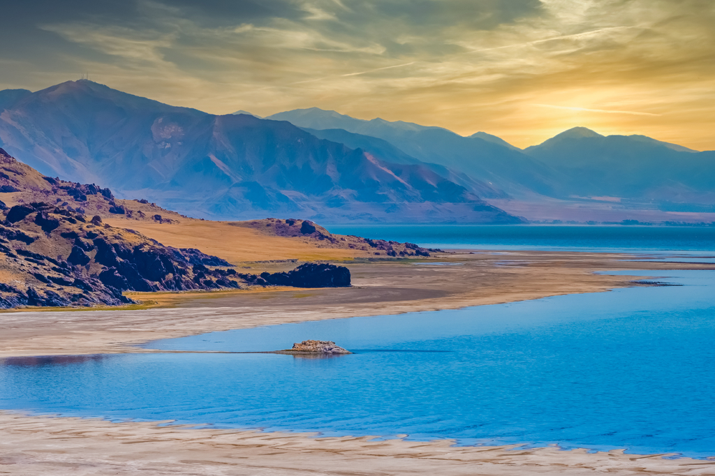 Lais Puzzle - Antelope Island, die größte der zehn Inseln im Großen Salzsee, Antelope Island State Park, Utah, USA - 2.000 Teile p-321918
