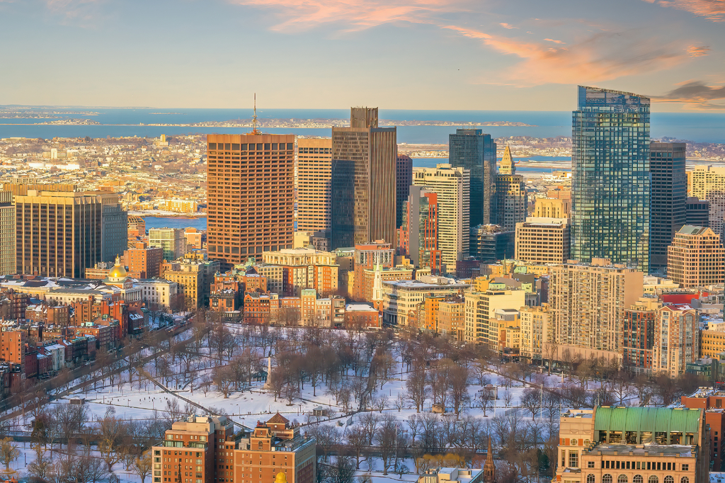 Lais Puzzle - Innenstadt von Boston Stadt Skyline Stadtbild von Massachusetts in Vereinigte Staaten - 2.000 Teile p-322746