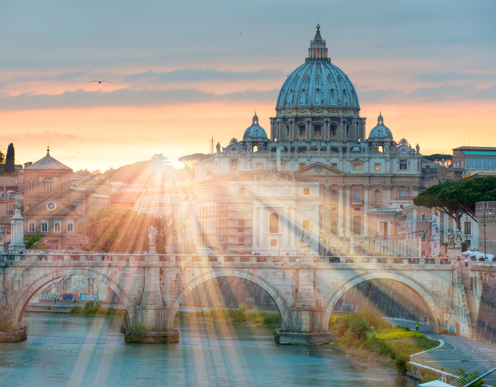 Lais Puzzle - Blick auf den Tiber und den Petersdom in Rom - 40, 100, 200, 500, 1.000 & 2.000 Teile p-322975