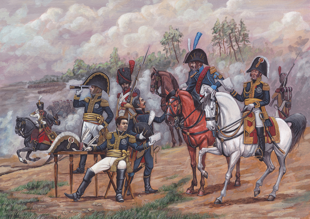 Lais Puzzle - Stab von General Berthier. Armee von Napoleon Bonapart. Napoleonische Kriege - 1.000 Teile p-324125