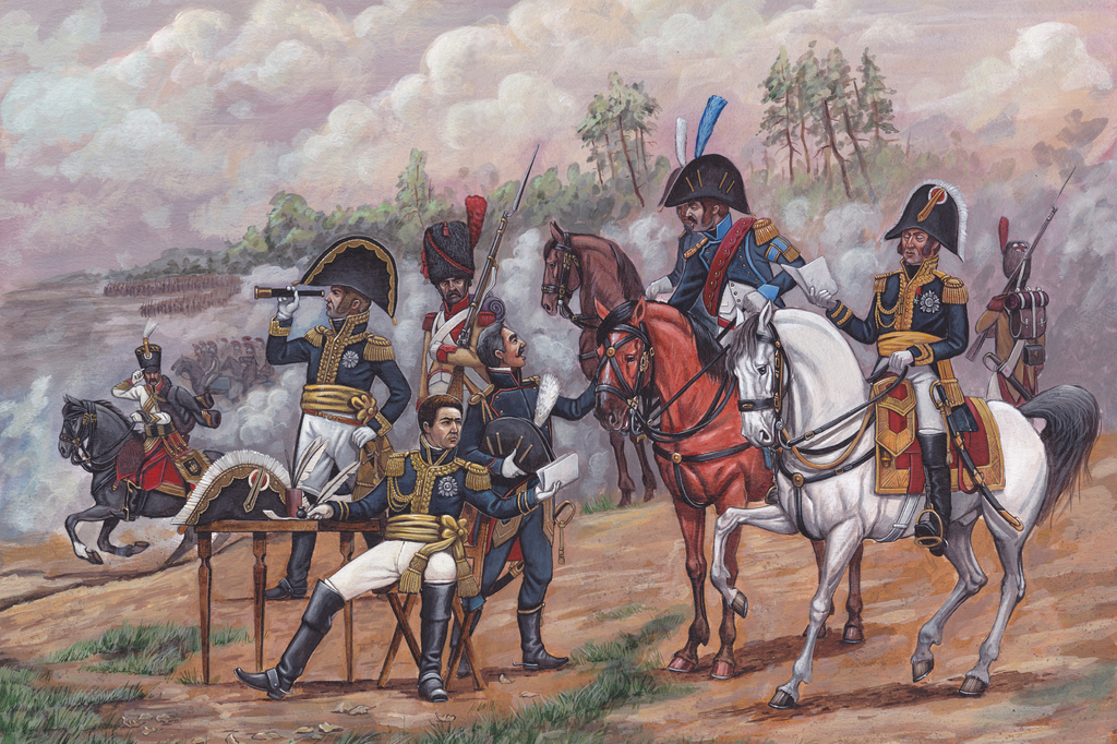 Lais Puzzle - Stab von General Berthier. Armee von Napoleon Bonapart. Napoleonische Kriege - 2.000 Teile p-324126