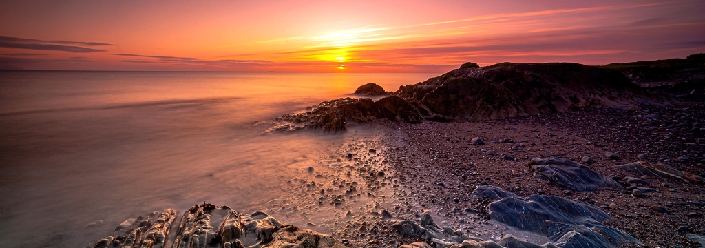 Lais Puzzle - Sonnenaufgang im März in Salterstown, Co. Louth, Irland, Panorama - 1.000 Teile p-324194
