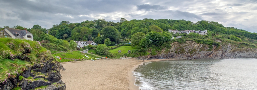 Lais Puzzle - Aberporth Ceredigion Wales UK, Panorama - 1.000 Teile p-324353