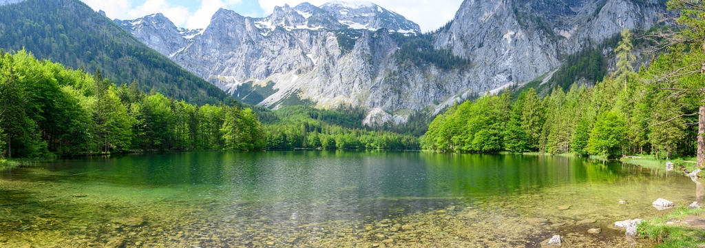 Lais Puzzle - Hinterer Langbathsee in Oberösterreich, Panorama - 1.000 Teile p-324697