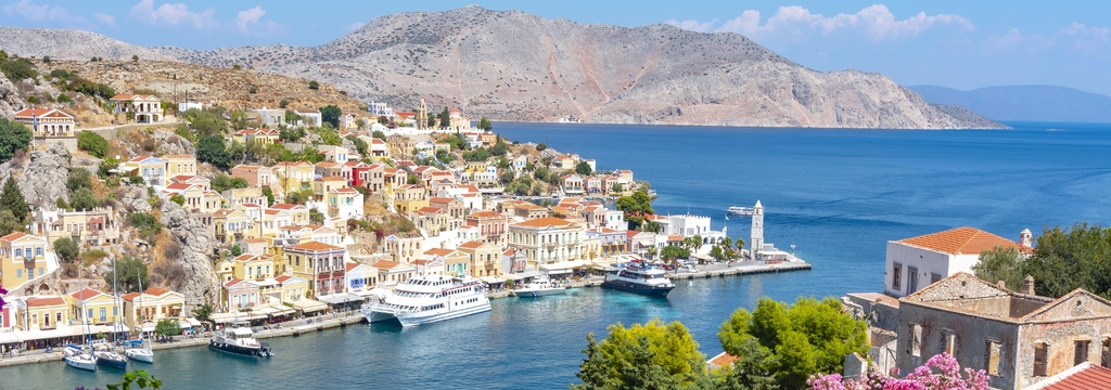 Lais Puzzle - Stadtbild von Symi, Dodekanes-Inseln, Griechenland, Panorama - 1.000 Teile p-325396