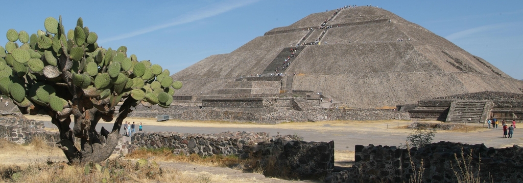 Lais Puzzle - Panorama auf Teotihuacan mit Sonnenpyramide, Mexiko, Panorama - 1.000 Teile p-325600