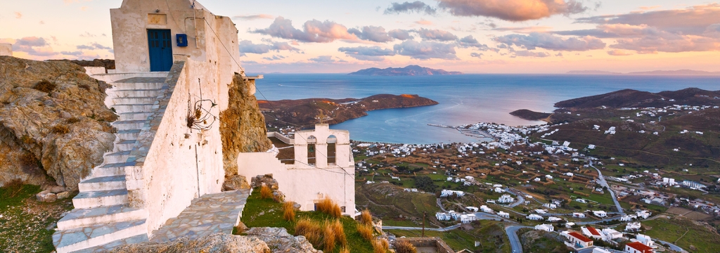 Lais Puzzle - Die Insel Serifos in der Inselgruppe der Kykladen im Ägäischen Meer, Panorama - 1.000 Teile p-326260