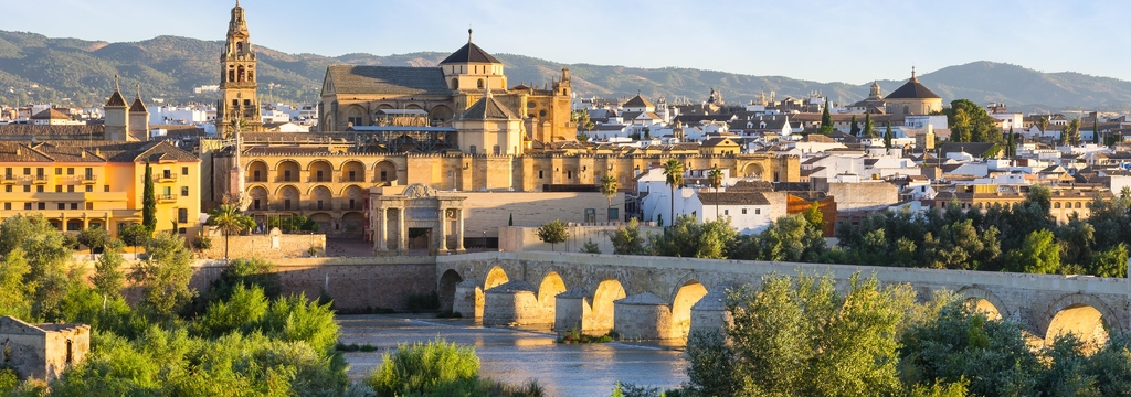 Lais Puzzle - Kathedrale, Mezquita und römische Brücke, Córdoba, Spanien, Panorama - 1.000 Teile p-326321