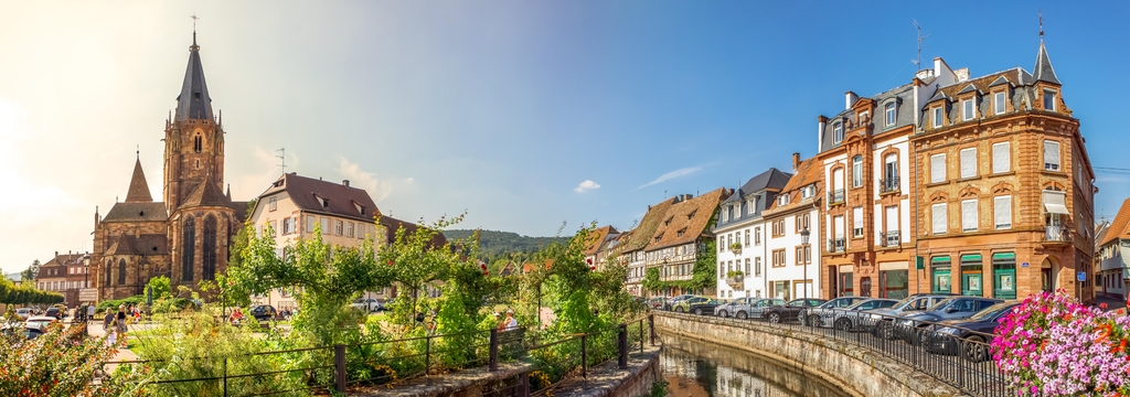 Lais Puzzle - Wissembourg, Weißenburg im Elsass, Frankreich, Panorama - 1.000 Teile p-326335
