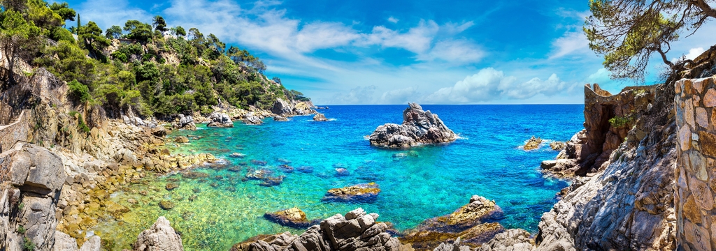 Lais Puzzle - Küste von Lloret de Mar, Katalonien, Spanien, Panorama - 1.000 Teile p-326358