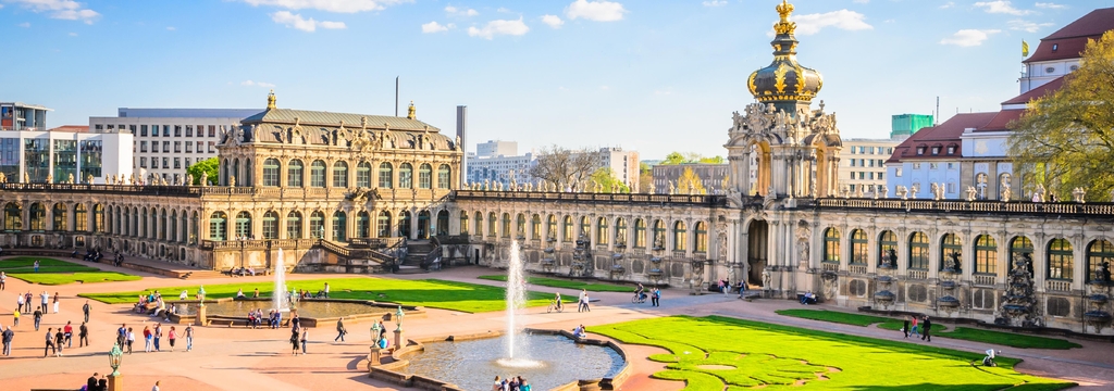 Lais Puzzle - Berühmter Zwinger (Der Dresdner Zwinger) Kunstgalerie in Dresden, Sachsen, Deutschland, Panorama - 1.000 Teile p-326387