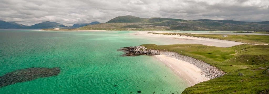 Lais Puzzle - Seilebost Beach auf der Isle of Harris, Äußere Hebriden, Schottland, Panorama - 1.000 Teile p-326388