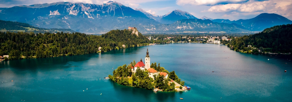 Lais Puzzle - Slowenien - Urlaubsort Bleder See, Panorama - 1.000 Teile p-326553