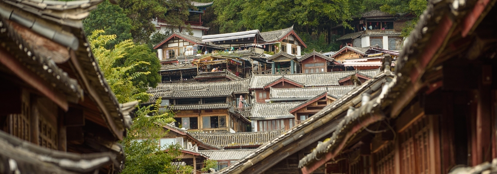 Lais Puzzle - Altstadt von Lijiang, China, Panorama - 1.000 Teile p-326738