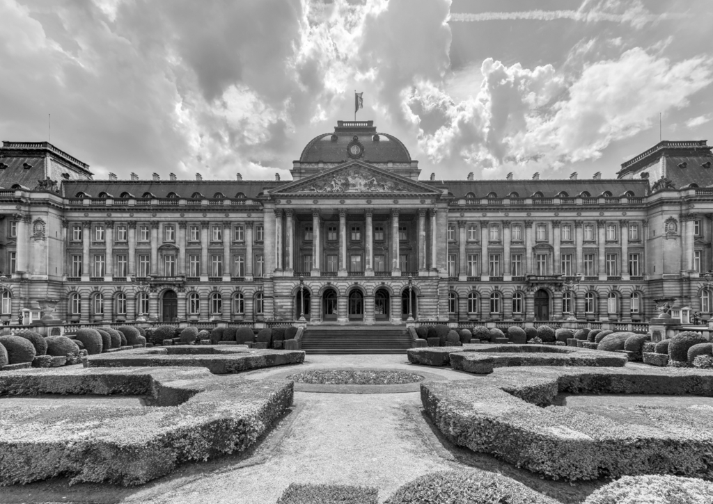 Lais Puzzle - Königlicher Palast von Brüssel in schwarz weiß - 500, 1.000 & 2.000 Teile p-332225