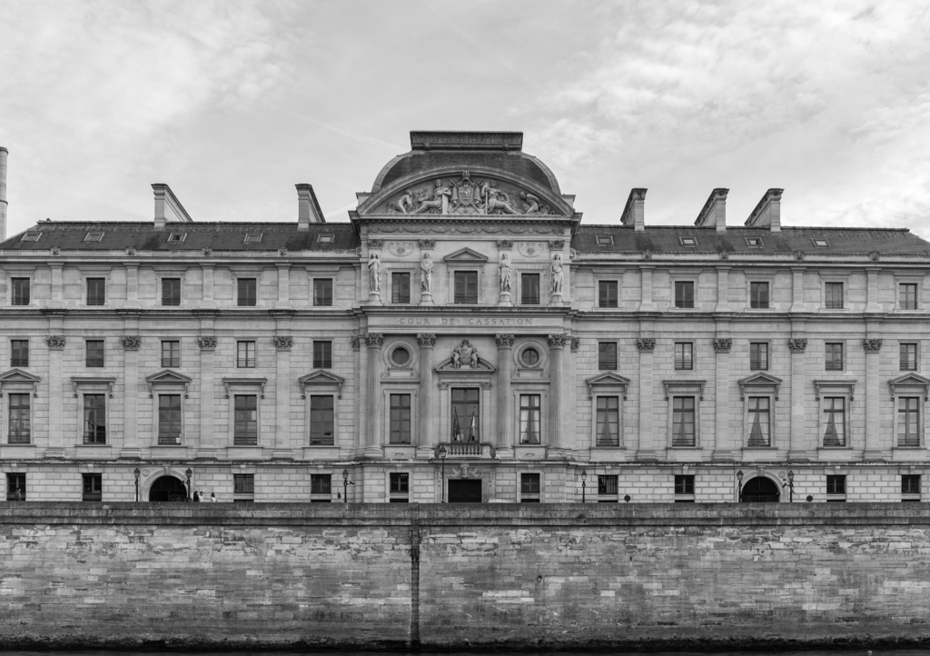 Lais Puzzle - Kassationsgerichtshof - Paris, Frankreich in schwarz weiß - 1.000 Teile p-332262