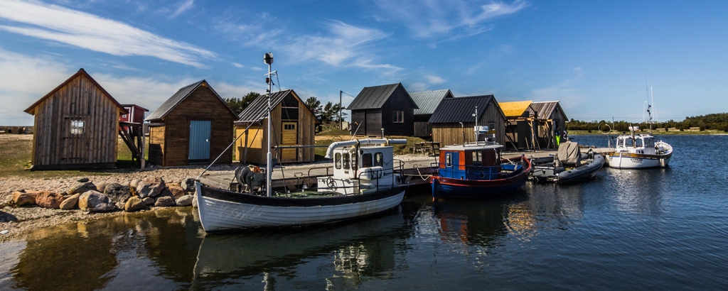 Lais Puzzle - Faro, Gotland: Hafen in Faro auf Gotland, Schweden, Panorama - 2.000 Teile p-333292