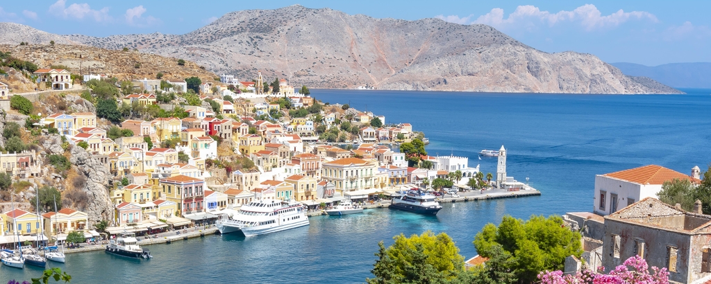 Lais Puzzle - Stadtbild von Symi, Dodekanes-Inseln, Griechenland, Panorama - 2.000 Teile p-334689