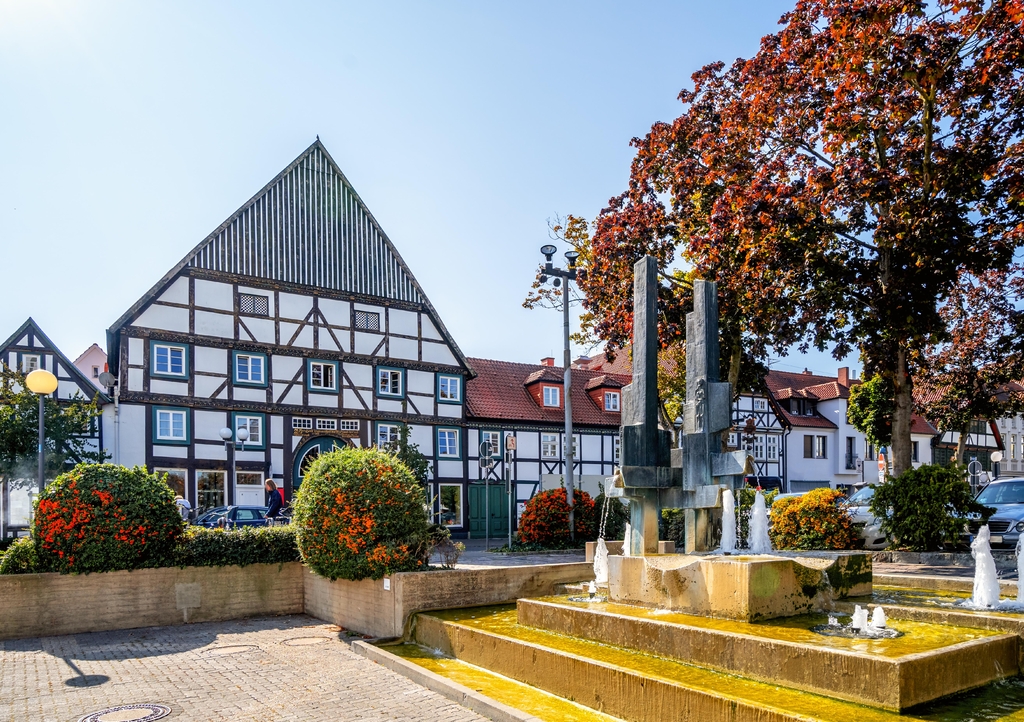 Lais Puzzle - Fachwerkhäuser, Lippstadt, Nordrhein-Westfalen, Deutschland - 1.000 Teile p-342816