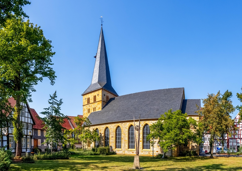 Lais Puzzle - Historischer Stadtkern, Gütersloh, Nordrhein-Westfalen, Deutschland - 1.000 Teile p-342818