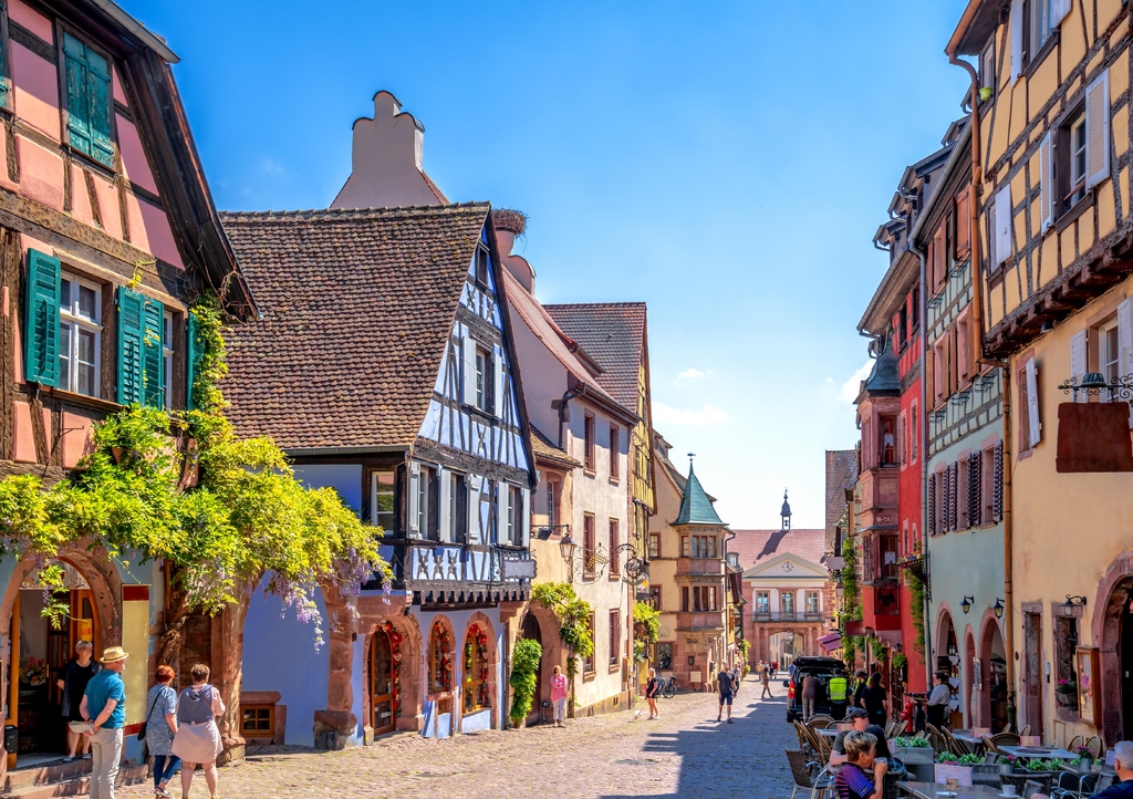 Lais Puzzle - Altstadt von Riquewihr, Elsass, Frankreich - 1.000 Teile p-343160