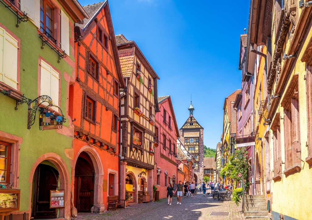 Lais Puzzle - Altstadt von Riquewihr, Elsass, Frankreich - 1.000 Teile p-343161